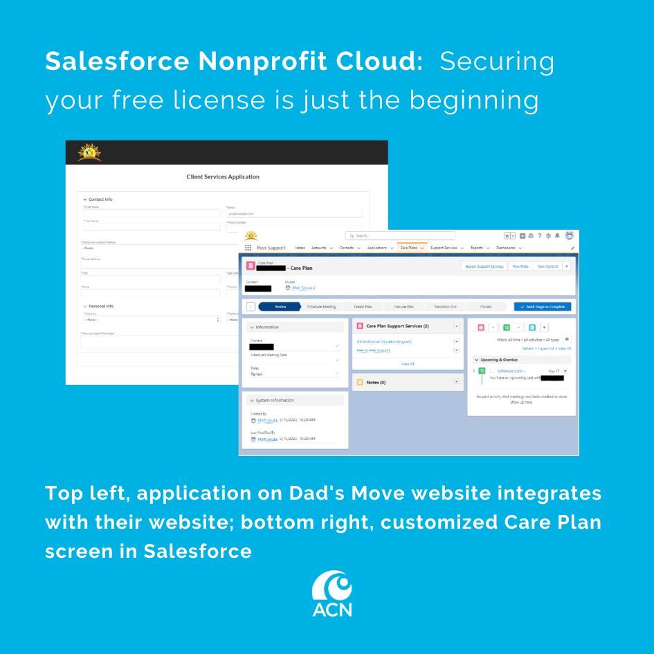 salesforce forms customized for Dads Move on blue background